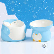 Penguin-shaped ceramic pet bowl - MRSLM