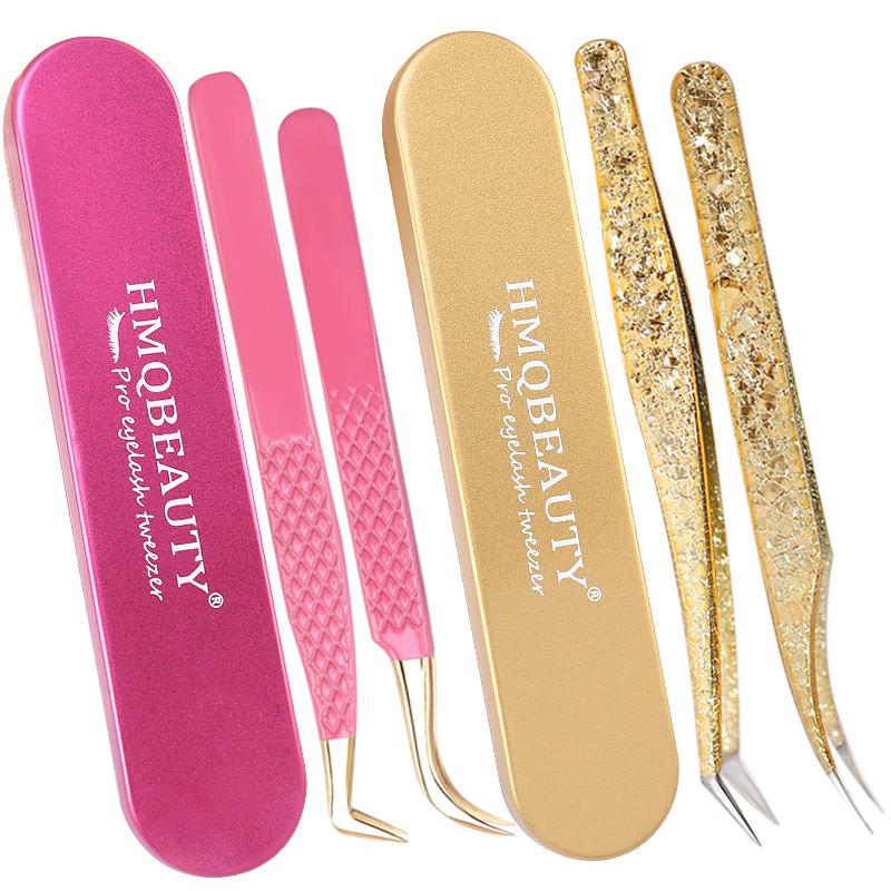 stainless steel eyelash tweezers set, view 14 - MRSLM