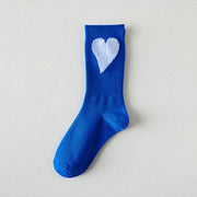 trendy cotton blue Harajuku socks, view 4 - MRSLM