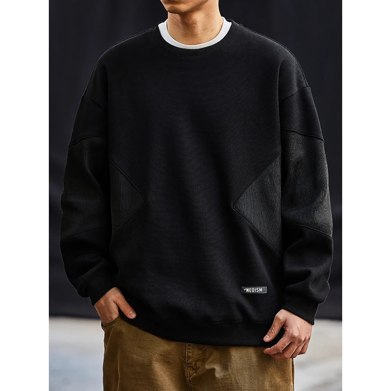 Spring Autumn Patchwork Sweatshirt for Men