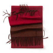 cashmere blend scarf with tassels, view 11 - MRSLM