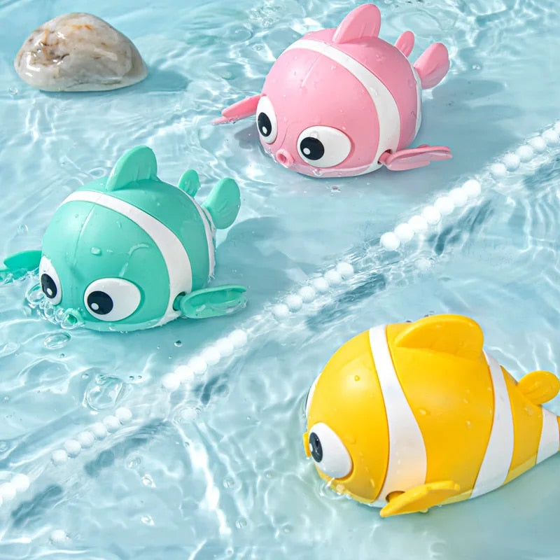 cartoon fish wind-up bath toy, view 5 - MRSLM