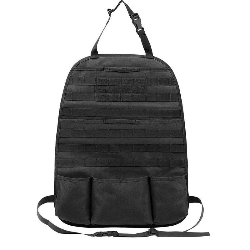 tactical car seat back organizer with molle, view 3 - MRSLM