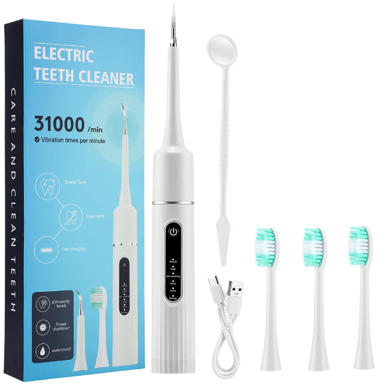 electric sonic vibration tooth cleaner, view 3 - MRSLM