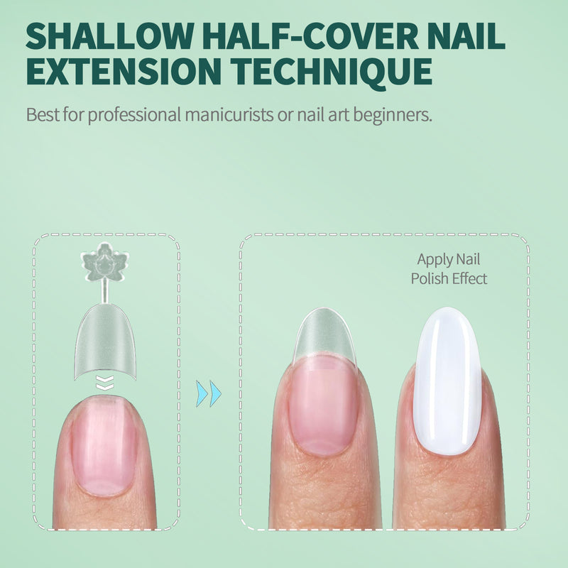 short half cover false nail tips, view 16 - MRSLM