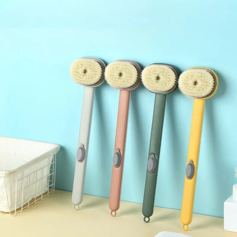 long handle bath brush, view 6 - MRSLM