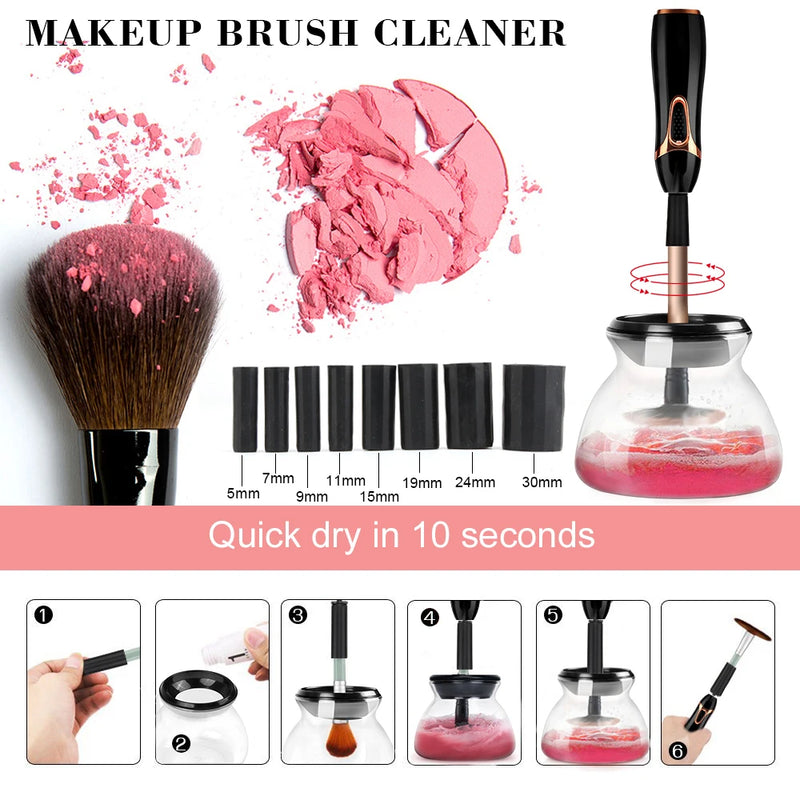 automatic makeup brush cleaner and dryer, view 4 - MRSLM