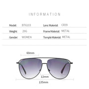 women's pilot sunglasses, view 5 - MRSLM