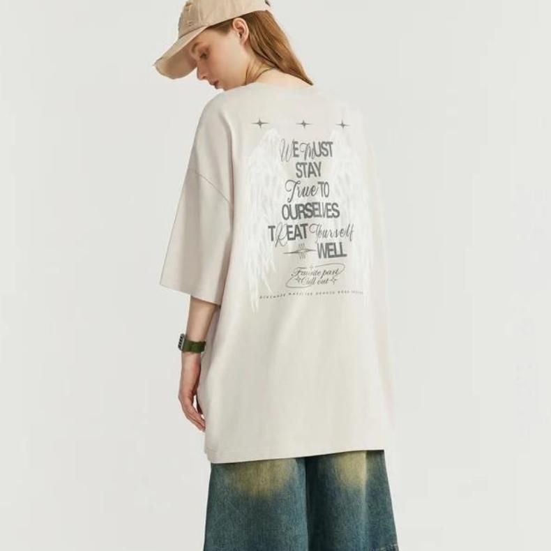 glowing oversized hip hop tee - MRSLM