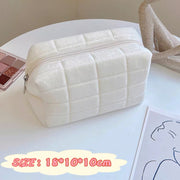soft fur cosmetic storage bag, view 4 - MRSLM