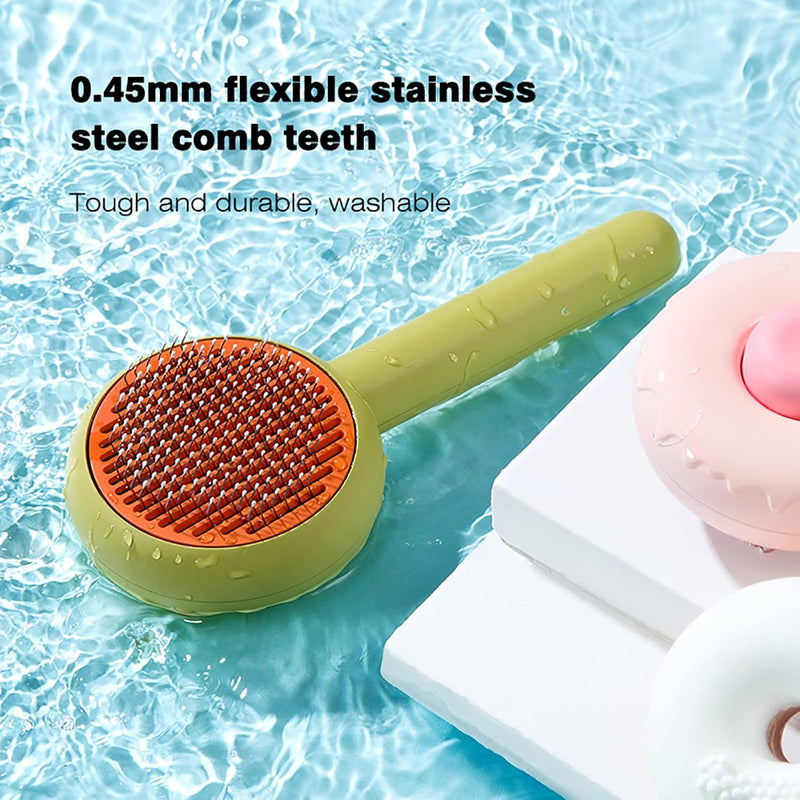 self-cleaning pet comb, view 7 - MRSLM
