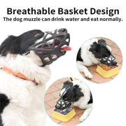 reflective dog muzzle basket, view 5 - MRSLM