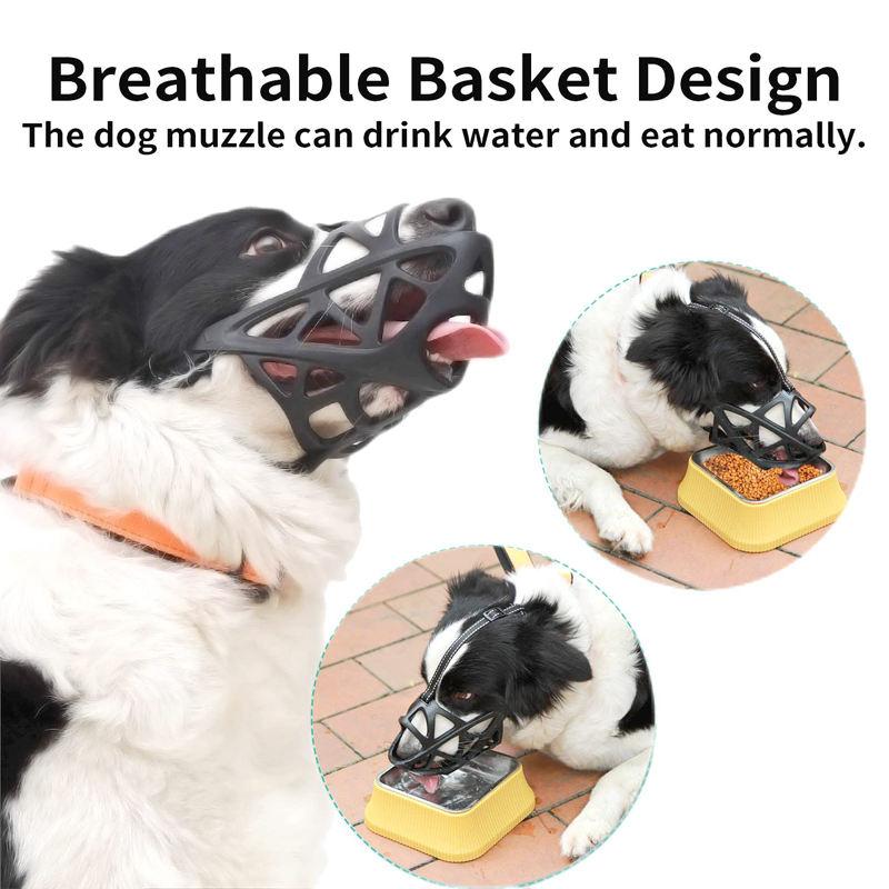 reflective dog muzzle basket, view 5 - MRSLM