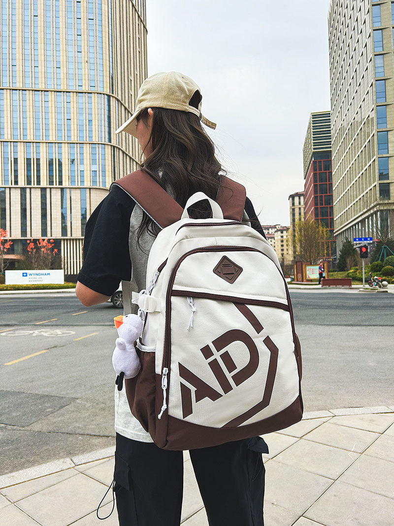 small nylon casual backpack, view 8 - MRSLM