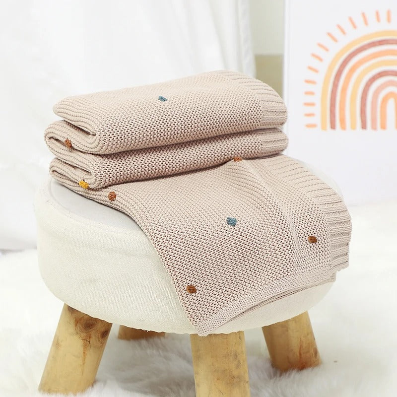 soft cotton knit baby blanket - MRSLM