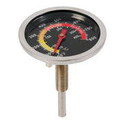 stainless steel BBQ grill thermometer, view 2 - MRSLM