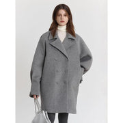 women's double-breasted coat, view 2 - MRSLM