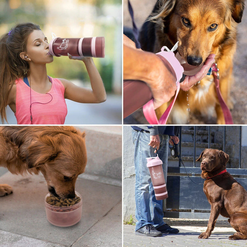 portable dog water bottle and bowl, view 8 - MRSLM