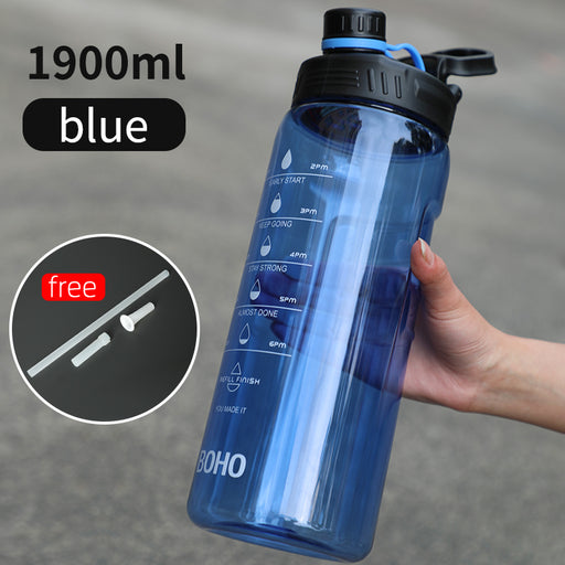 2 liter water bottle with straw, view 3 - MRSLM