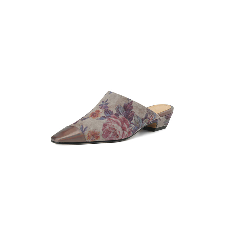 suede mule slippers, view 2 - MRSLM