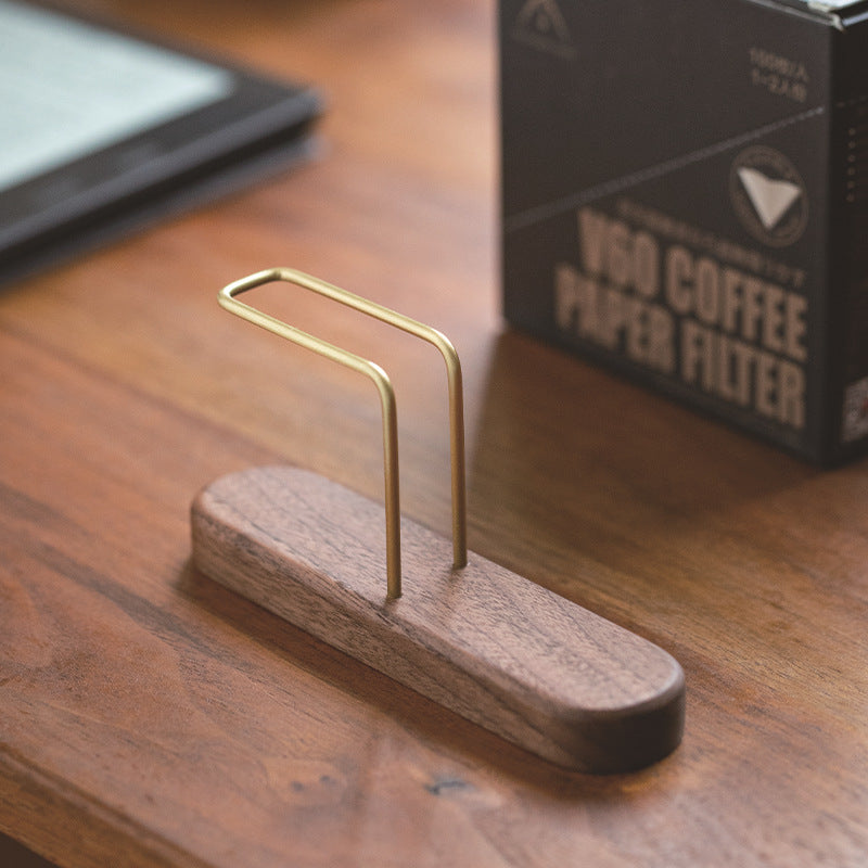 wooden tissue and napkin holder, view 4 - MRSLM
