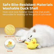 yellow duck cat toy, view 6 - MRSLM