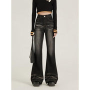 high-waist flare jeans, view 2 - MRSLM