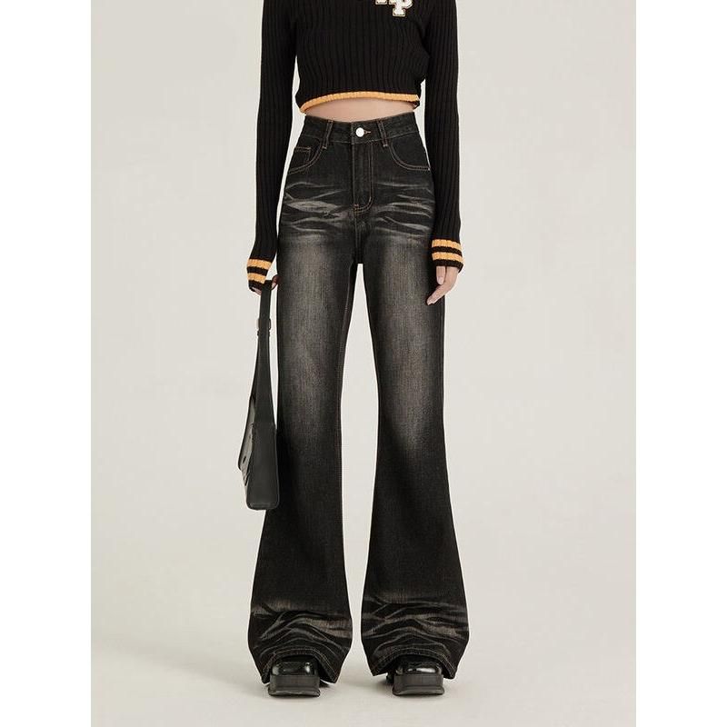 high-waist flare jeans, view 2 - MRSLM