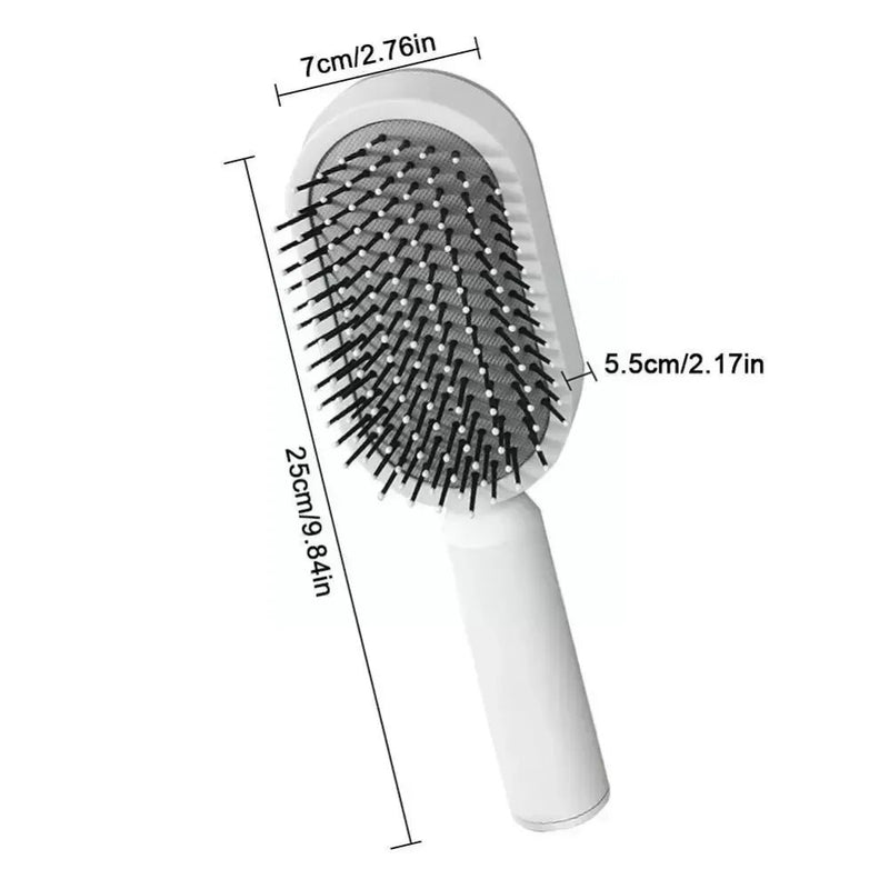 self-cleaning hair brush, view 12 - MRSLM
