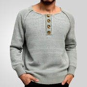 solid color long sleeve lightweight sweater - MRSLM