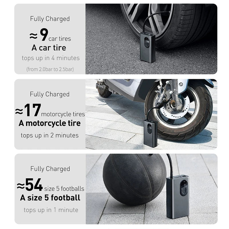 portable smart digital tire inflator, view 8 - MRSLM