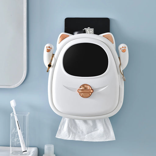 lucky cat tissue box and bathroom organizer - MRSLM