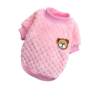 soft fleece dog and cat coat, view 4 - MRSLM