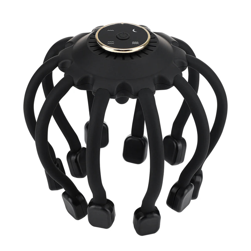 electric octopus head scalp massager, view 2 - MRSLM