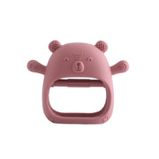 Bear silicone baby teether glove, view 2 - MRSLM