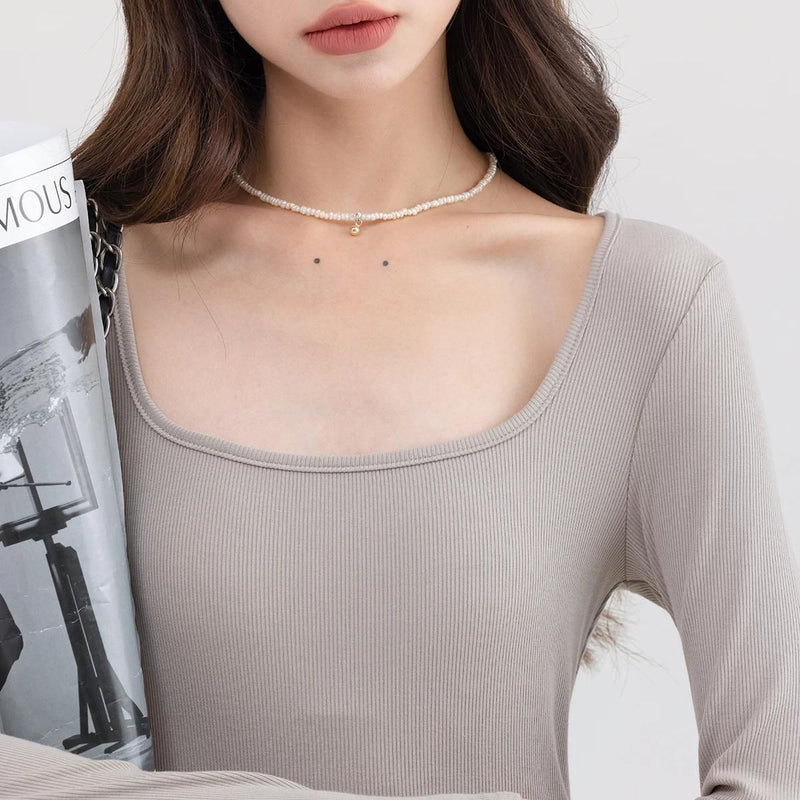 square neck casual dress, view 6 - MRSLM