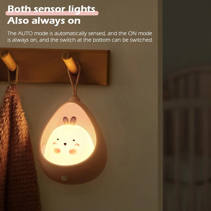 animal led night light with motion sensor, view 10 - MRSLM