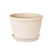 Round indoor plant pot with tray, view 3 - MRSLM