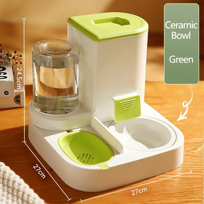 smart cat feeder and water dispenser, view 3 - MRSLM