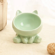ceramic cat bowl, view 6 - MRSLM