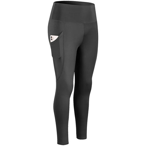 high-waist yoga leggings with pockets, view 2 - MRSLM