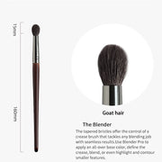 4pcs goat hair makeup brush set, view 7 - MRSLM