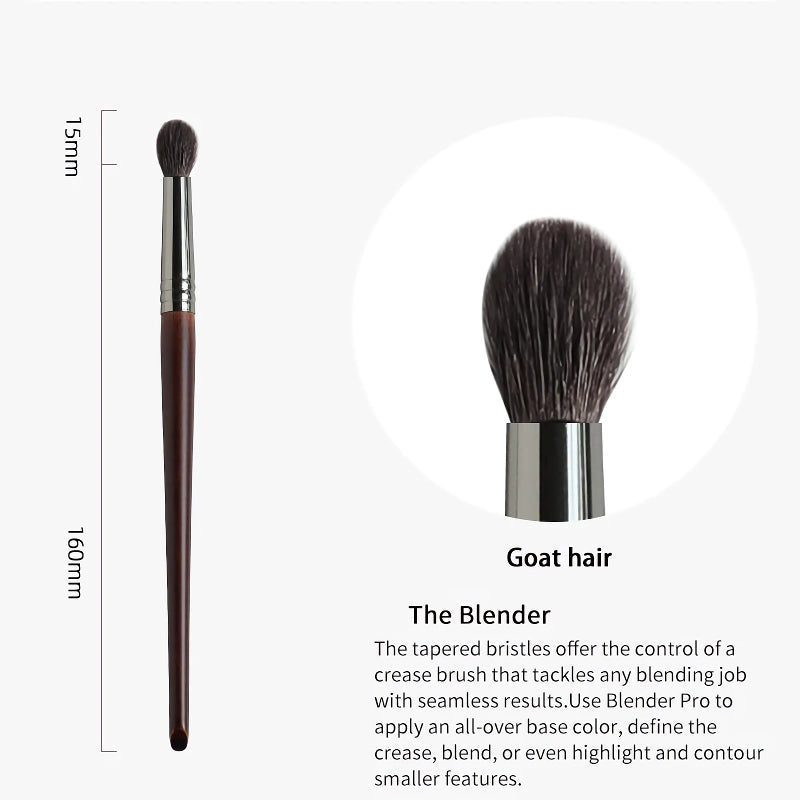 4pcs goat hair makeup brush set, view 7 - MRSLM