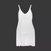 knitted long hollow sling dress, view 2 - MRSLM