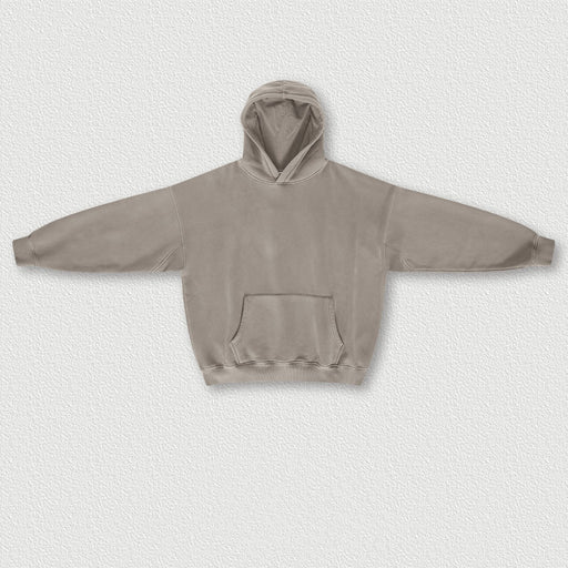 washed padded hooded sweatshirt, view 2 - MRSLM