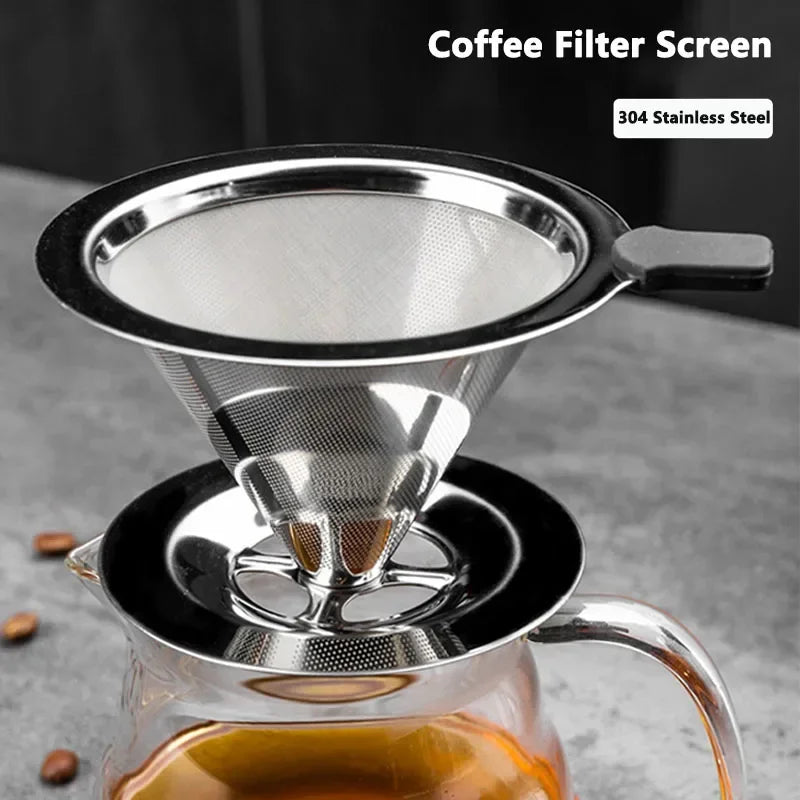 reusable stainless steel coffee filter, view 4 - MRSLM