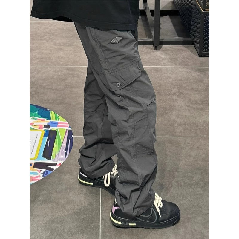 american high street pleated tactical pants, view 3 - MRSLM