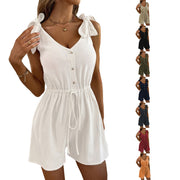 Women's solid color one-piece shorts - MRSLM