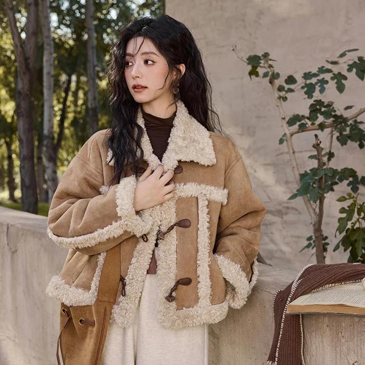 vintage lamb wool button jacket - MRSLM