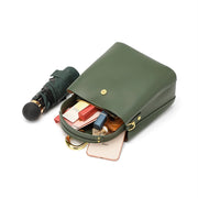 genuine leather crossbody messenger bag, view 9 - MRSLM